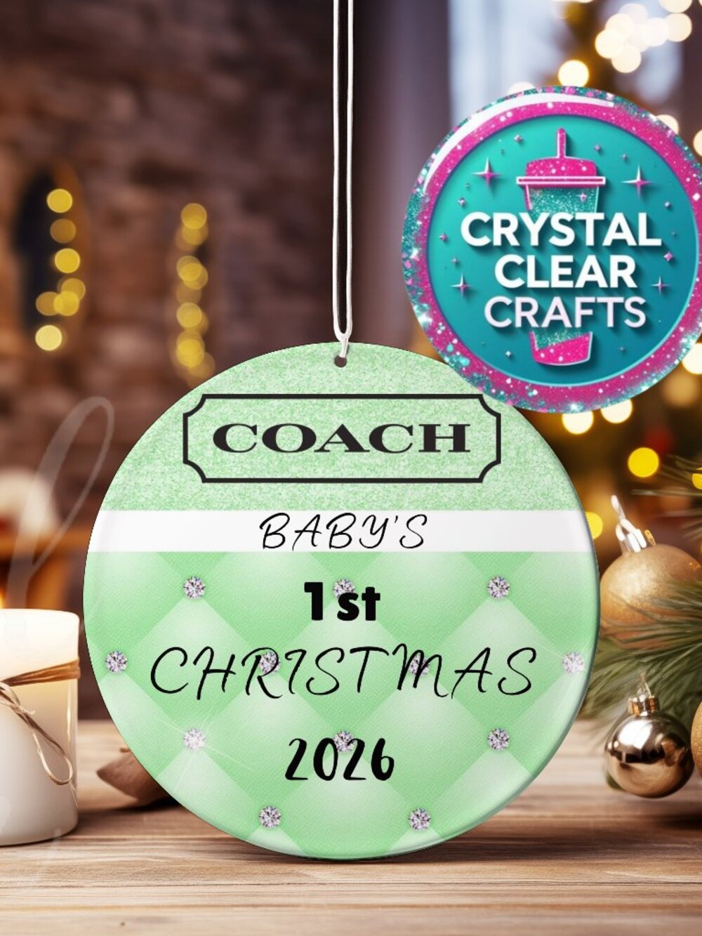 Coach Baby's First Christmas Ornament SALE 3 For $19.00